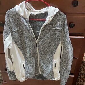 Roper Gray and White Women's Sweater